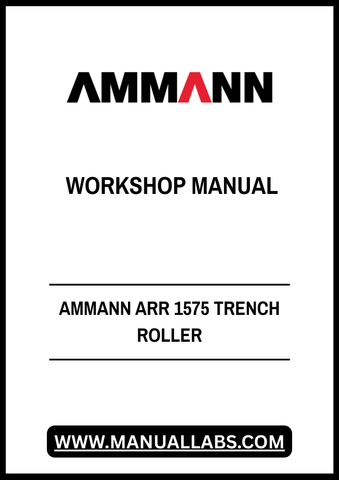 Unlock the full potential of your AMMANN ARR 1575 Trench Roller with our comprehensive Workshop Manual (3005077) in PDF format. This essential guide provides detailed insights into the operation, maintenance, and troubleshooting of your equipment, ensuring optimal performance and longevity.