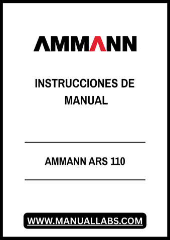 Discover the AMMANN ARS 110 Manual (2363018) in a convenient PDF format, designed to provide you with comprehensive instructions for optimal use of your equipment. This digital manual is an essential resource for operators and technicians, ensuring you have all the necessary information at your fingertips.