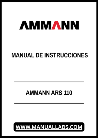 Discover the AMMANN ARS 110 Manual Instructions (2383020) in a convenient PDF format, designed to provide you with all the essential information you need for optimal operation and maintenance of your equipment. This comprehensive guide ensures that you have access to detailed instructions at your fingertips, making it easier to navigate through various functionalities