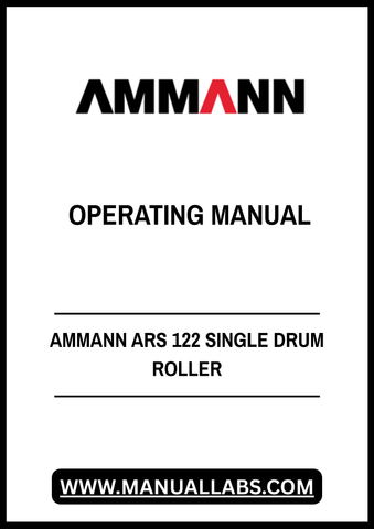 Discover the essential AMMANN ARS 122 Single Drum Roller Operating Manual, a comprehensive PDF guide designed to enhance your operational efficiency. This manual provides detailed instructions and insights into the features and functionalities of the ARS 122 model, ensuring you get the most out of your equipment.