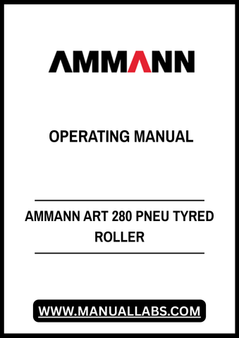 Discover the essential AMMANN ART 280 Pneu Tyred Roller Operating Manual (3021981) in a convenient PDF format. This comprehensive guide is designed to enhance your understanding and operation of the ART 280, ensuring optimal performance and safety on the job site.