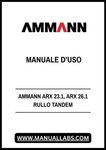Introducing the AMMANN ARX 23.1 and ARX 26.1 RULLO TANDEM MANUALE D’USO, the ultimate solution for efficient and effective compaction in your construction projects. This comprehensive PDF guide provides essential information on operating these advanced tandem rollers, ensuring you maximize their performance and longevity.