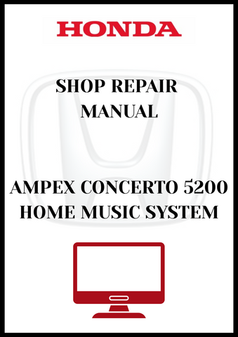 AMPEX CONCERTO 5200 HOME MUSIC SYSTEM OWNER MANUAL - PDF
