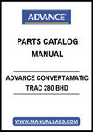 ADVANCE CONVERTAMATIC TRAC 280 BHD PARTS CATALOG MANUAL - PDF FILE