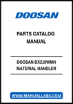 DOOSAN DX210WMH MATERIAL HANDLER PARTS CATALOG MANUAL - PDF FILE