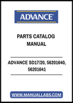 ADVANCE SD17/20, 56201640, 56201641 PARTS CATALOG MANUAL - PDF FILE