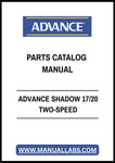 ADVANCE SHADOW 17/20 TWO-SPEED PARTS CATALOG MANUAL - PDF FILE