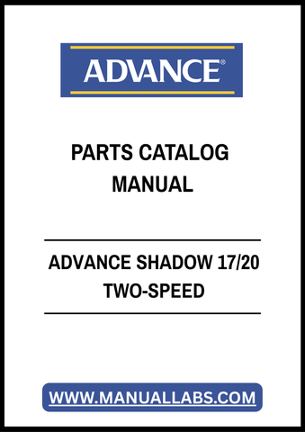ADVANCE SHADOW 17/20 TWO-SPEED PARTS CATALOG MANUAL - PDF FILE