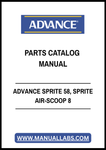 ADVANCE SPRITE 58, SPRITE AIR-SCOOP 8 PARTS CATALOG MANUAL - PDF FILE