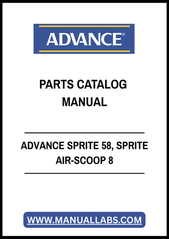 ADVANCE SPRITE 58, SPRITE AIR-SCOOP 8 PARTS CATALOG MANUAL - PDF FILE