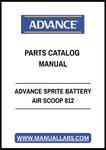 ADVANCE SPRITE BATTERY AIR SCOOP 812 PARTS CATALOG MANUAL - PDF FILE