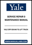YALE ERP 030-040 TG LIFT TRUCK SERVICE REPAIR & MAINTENANCE MANUAL - PDF FILE