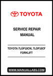 TOYOTA 7LOP10CW, 7LOP10CF FORKLIFT SERVICE REPAIR MANUAL - PDF FILE