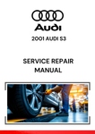 2001 AUDI S3 SERVICE REPAIR MANUAL - PDF FILE DOWNLOAD