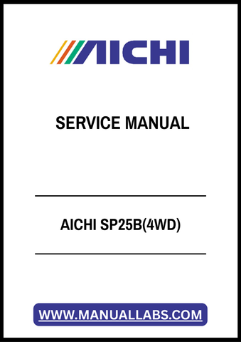AICHI SP25B(4WD) SERVICE MANUAL - PDF FILE