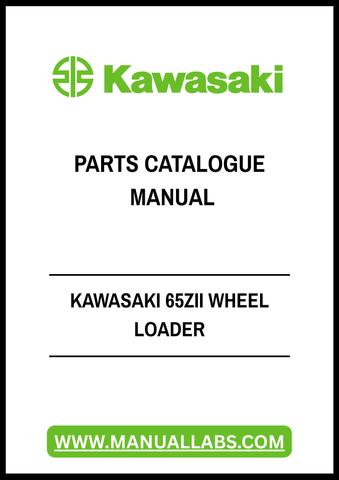 KAWASAKI 65ZII WHEEL LOADER PARTS CATALOGUE MANUAL - PDF FILE