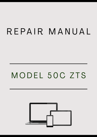 MODEL 50C ZTS COMPACT EXCAVATOR REPAIR MANUAL - PDF