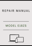 MODEL E18ZS COMPACT EXCAVATOR REPAIR MANUAL - PDF