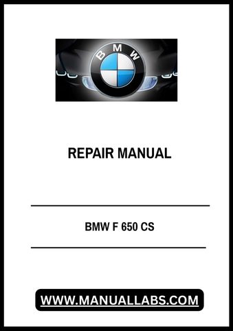 BMW F 650 CS REPAIR MANUAL - PDF FILE