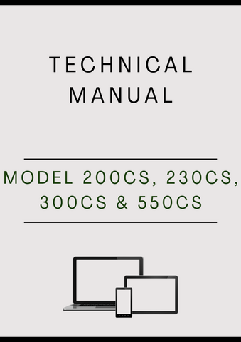MODEL 200CS, 230CS, 300CS AND 550CS CHAINSAW TECHNICAL MANUAL - PDF