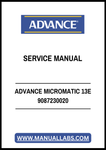 ADVANCE MICROMATIC 13E 9087230020 SERVICE MANUAL - PDF FILE