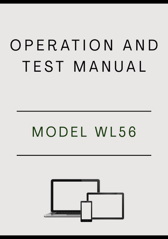 MODEL WL56 LOADER OPERATION AND TEST MANUAL - PDF