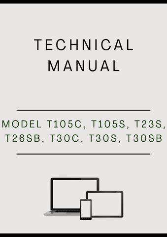 MODEL T105C, T105S, T23S, T26SB, T30C, T30S, T30SB, T40SB, TB26SB, TS26, XT105, XT105SB, XT120, XT120SE, XT140, XT140B, XT140SB, XT170B, XT250B AND SE23 EDGER TECHNICAL MANUAL - PDF