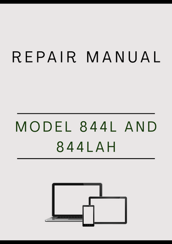 MODEL 844L AND 844LAH 4WD WHEEL LOADER REPAIR MANUAL - PDF