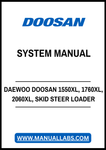 DAEWOO DOOSAN 1550XL, 1760XL, 2060XL, SKID STEER LOADER VEHICAL SYSTEM MANUAL - PDF FILE
