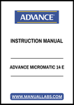 ADVANCE MICROMATIC 14 E INSTRUCTION MANUAL - PDF FILE