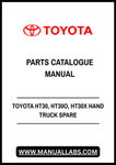 TOYOTA HT30, HT30O, HT30X HAND TRUCK SPARE PARTS CATALOGUE MANUAL - PDF FILE