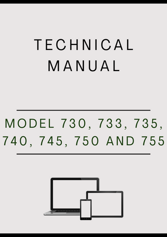 MODEL 730, 733, 735, 740, 745, 750 AND 755 FRONT WHEEL DRIVE AXLE COMPONENT TECHNICAL MANUAL - PDF