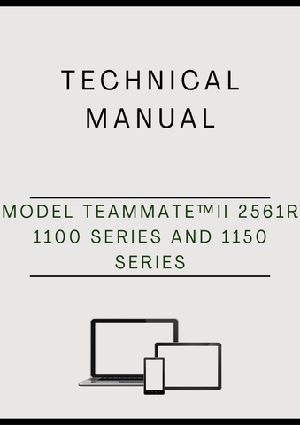 MODEL TEAMMATE™II 2561R 1100 SERIES AND 1150 SERIES AXLE COMPONENT TECHNICAL MANUAL - PDF