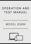 MODEL 859M TRACKED FELLER BUNCHER OPERATION AND TEST MANUAL - PDF