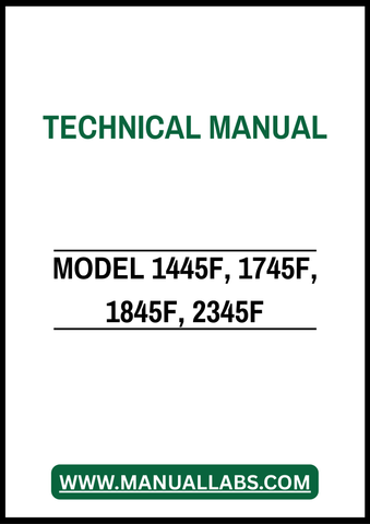 MODEL 1445F, 1745F, 1845F, 2345F TRACTOR TECHNICAL MANUAL - PDF FILE