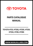 TOYOTA HT23, HT23Q, HT23O, HT23X, HT23U, HT20I, HT20K HAND TRUCK SPARE PARTS CATALOGUE MANUAL - PDF FILE