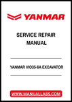 YANMAR VIO35-6A EXCAVATOR SERVICE REPAIR MANUAL - PDF FILE