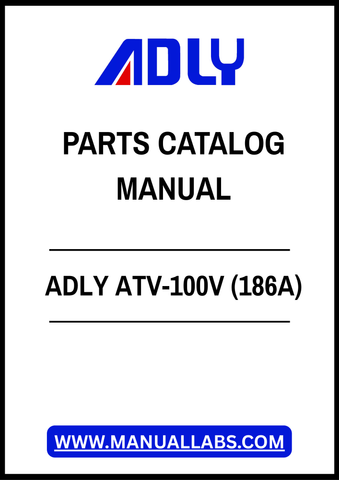ADLY ATV-100V (186A) PARTS CATALOG MANUAL – PDF FILE