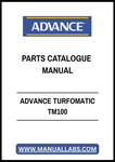 ADVANCE TURFOMATIC TM100 PARTS CATALOGUE MANUAL - PDF FILE