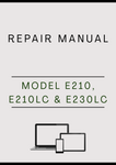 MODEL E210, E210LC AND E230LC CRAWLER EXCAVATOR REPAIR MANUAL - PDF