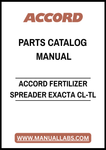 ACCORD FERTILIZER SPREADER EXACTA CL-TL PARTS CATALOG MANUAL – PDF FILE