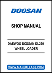 DAEWOO DOOSAN DL220 WHEEL LOADER SHOP MANUAL - PDF FILE