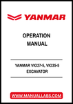 YANMAR VIO27-5, VIO35-5 EXCAVATOR OPERATION MANUAL - PDF FILE