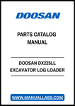 DOOSAN DX225LL EXCAVATOR LOG LOADER PARTS CATALOG MANUAL - PDF FILE