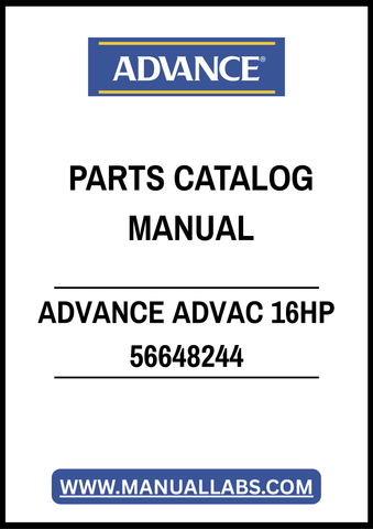 ADVANCE ADVAC 16HP 56648244 PARTS CATALOG MANUAL – PDF FILE