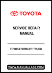 TOYOTA FORKLIFT TRUCK SERVICE REPAIR MANUAL - PDF FILE