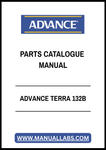 ADVANCE TERRA 132B PARTS CATALOGUE MANUAL - PDF FILE