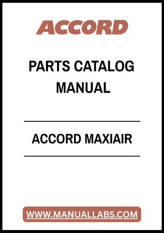 ACCORD MAXIAIR PARTS CATALOG MANUAL – PDF FILE