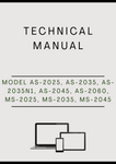 MODEL AS-2025, AS-2035, AS-2035N1, AS-2045, AS-2060, MS-2025, MS-2035, MS-2045 FRONT WHEEL DRIVE AXLE TECHNICAL MANUAL - PDF