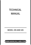 MODEL 335 AND 435 LOG LOADER TECHNICAL MANUAL - PDF